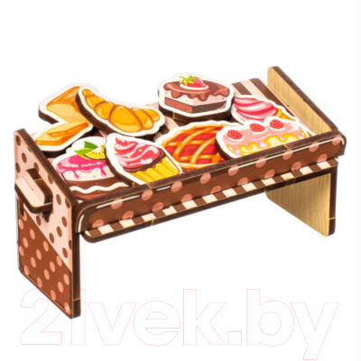 Изображение товара Мини-кафе игрушечное WoodLand Toys Пекарня и молочные продукты. Супермаркет / 370101