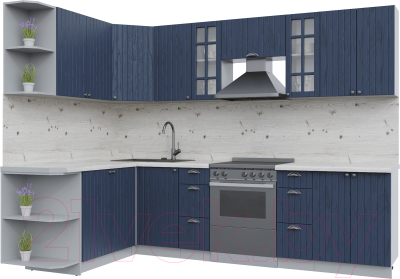 Кухонный гарнитур Интерлиния Берес 1.7x2.8 левая