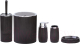 Набор аксессуаров для ванной Bemeta Home 290000208 (черный) - 
