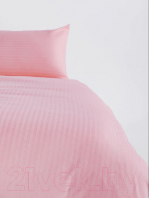 Комплект постельного белья GoodNight Страйп-сатин 2 / 313169 (розовый зефир)
