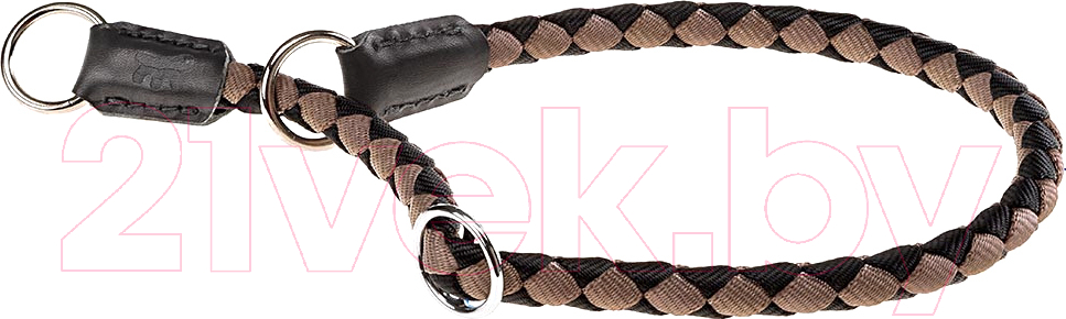 Ошейник-полуудавка Ferplast Twist CS12/50 / 75268117 (черный/коричневый)