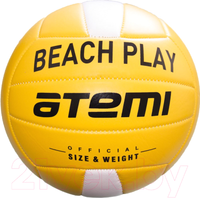 Мяч волейбольный Atemi Beach Play (белый/желтый)