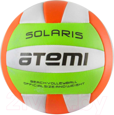 Мяч волейбольный Atemi Solaris PVC (зеленый/белый/оранжевый)
