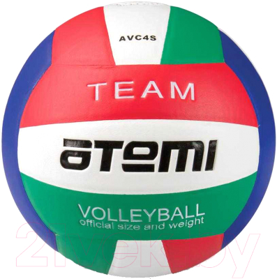 Мяч волейбольный Atemi Team (красный/белый/синий/зеленый)