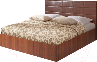 Двуспальная кровать Мебель-Парк Аврора 2 200x180 (темный)