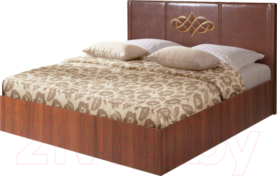 Двуспальная кровать Мебель-Парк Аврора 3 200x180 (темный)