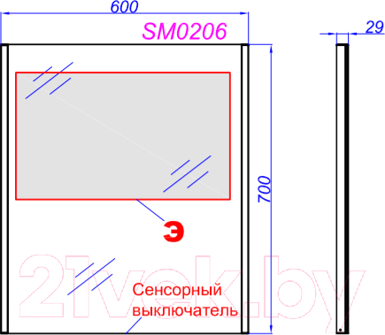 Зеркало Aqwella Манчестер / SM0206