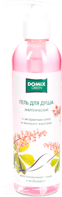 Гель для душа Domix Green Энергетический с экстрактами алоэ и конского каштана (250мл)