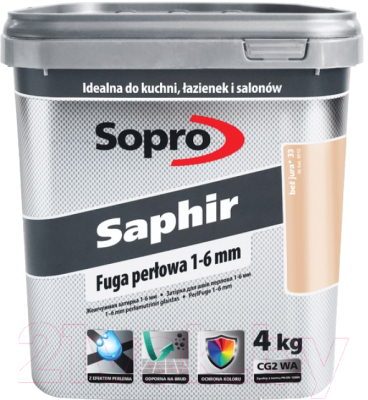 Фуга Sopro Saphir 9502/4 17 (4кг, серебристо-серый)