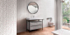 Миниатюра изображения товара Тумба под умывальник Belux Биарритц Н100-02 (31, бетон Чикаго/светло-серый)