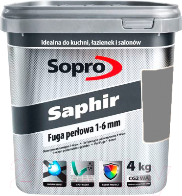 Фуга Sopro Saphir 9523/4 66 (4кг, антрацит)