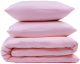 Комплект постельного белья GoodNight Scandi Сатин Евро King / 407947 (розовый) - 