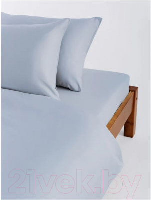 Комплект постельного белья GoodNight Scandi Сатин Евро King / 407948 (светло-серый)