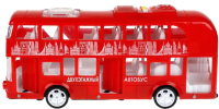Автобус игрушечный Технопарк Двухэтажный / 2011B010-R - 