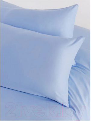 Комплект постельного белья GoodNight Scandi Сатин Евро / 407937 (голубой)