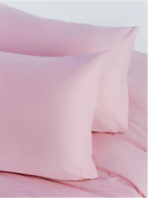 Комплект постельного белья GoodNight Scandi Сатин Евро / 407938 (розовый)