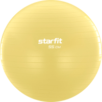 Фитбол гладкий Starfit GB-108 (желтый пастель, 55см) - 