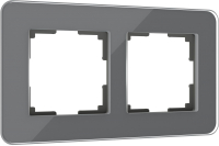 Рамка для выключателя Werkel Elite W0022440 (графит/стекло) - 