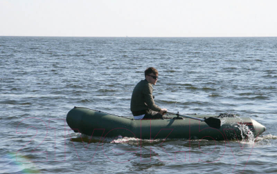 Надувная лодка Leader Boats Тайга-320 / 3912021 (зеленый)