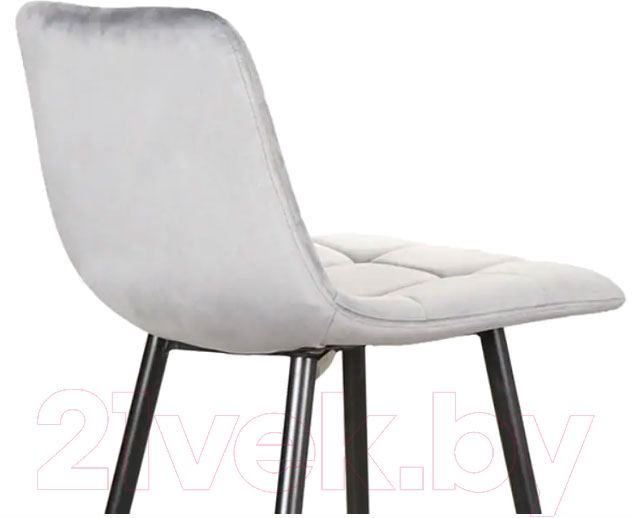 Стул барный Signal Mila H-2 Velvet (Bluvel 14 серый/черный матовый) — фото 3