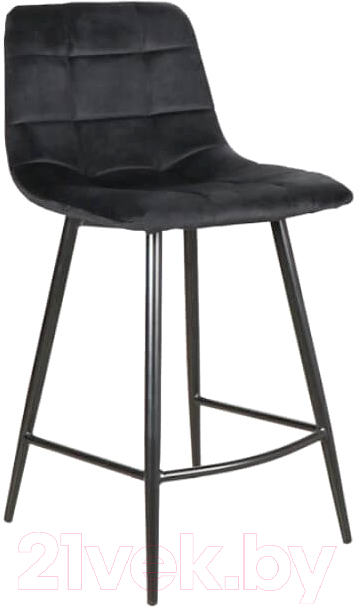 Стул барный Signal Mila H-2 Velvet (Bluvel 19 черный/черный матовый)