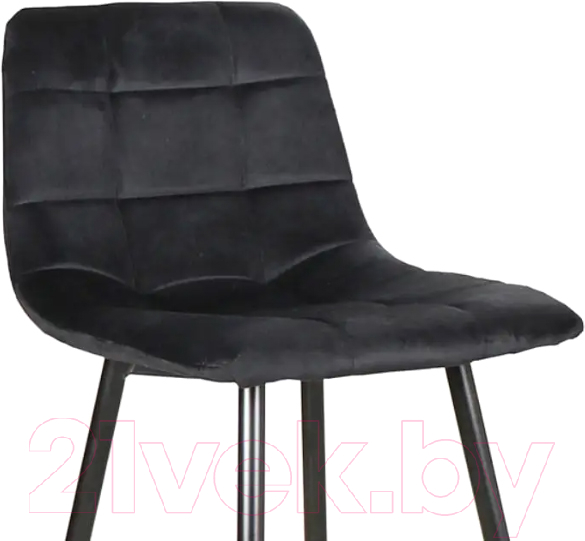 Стул барный Signal Mila H-2 Velvet (Bluvel 19 черный/черный матовый) — фото 2