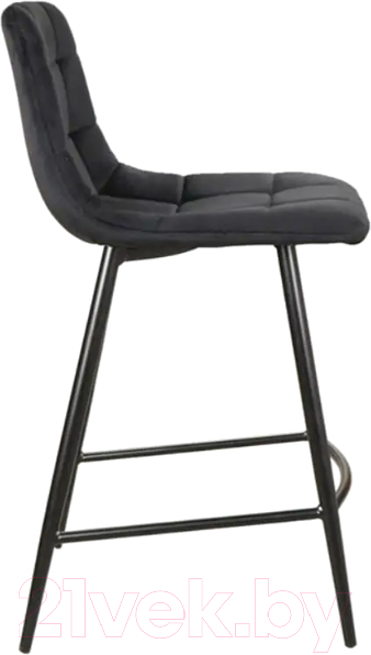 Стул барный Signal Mila H-2 Velvet (Bluvel 19 черный/черный матовый) — фото 3