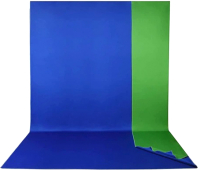 Фон тканевый RayLab RL-BC10 (синий/зеленый) - 