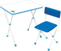 Комплект мебели с детским столом Ника КНД1/Г (голубой) - 