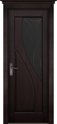 Дверь межкомнатная ОКА Даяна ДЧ Ольха 80x200 (венге)