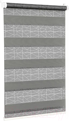 Рулонная штора Delfa Сантайм День-Ночь Роко МКД DN-43056 (68x160, серый)