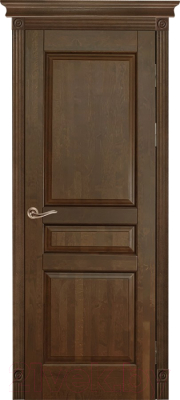 Дверь межкомнатная ОКА Валенсия ДГ Ольха 80x200 (античный орех)