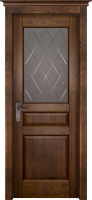 Дверь межкомнатная ОКА Валенсия ДЧ Ольха 90x200 (античный орех) - 