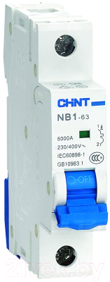 Выключатель автоматический Chint NB1-63 1P 6A 6кА D / 179639