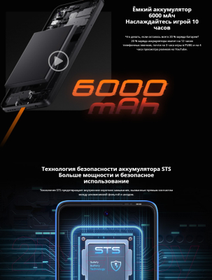 Смартфон Tecno Pova 4 Pro 8GB/128GB / LG7n (Cryolite Blue)