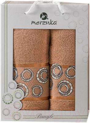 Набор полотенец Merzuka Bangle 50x90/70x140 / 11284 (коричневый)