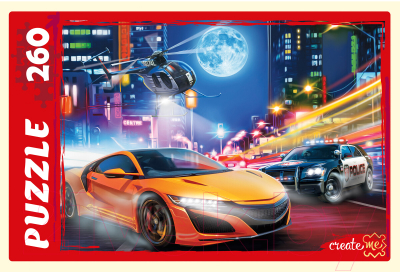 Изображение товара Пазл РЫЖИЙ КОТ Крутой вираж №6 / П260-8204 (260эл)