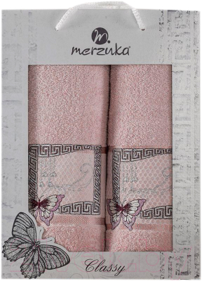 Набор полотенец Merzuka Classy 50x90/70x140 / 11290 (светло-розовый)