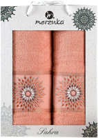 Набор полотенец Merzuka Sahra 50x90/70x140 / 11627 (оранжевый) - 