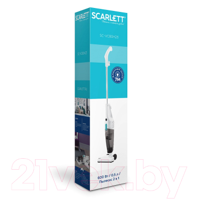 Вертикальный пылесос Scarlett SC-VC80H23 (белый/бирюзовый)