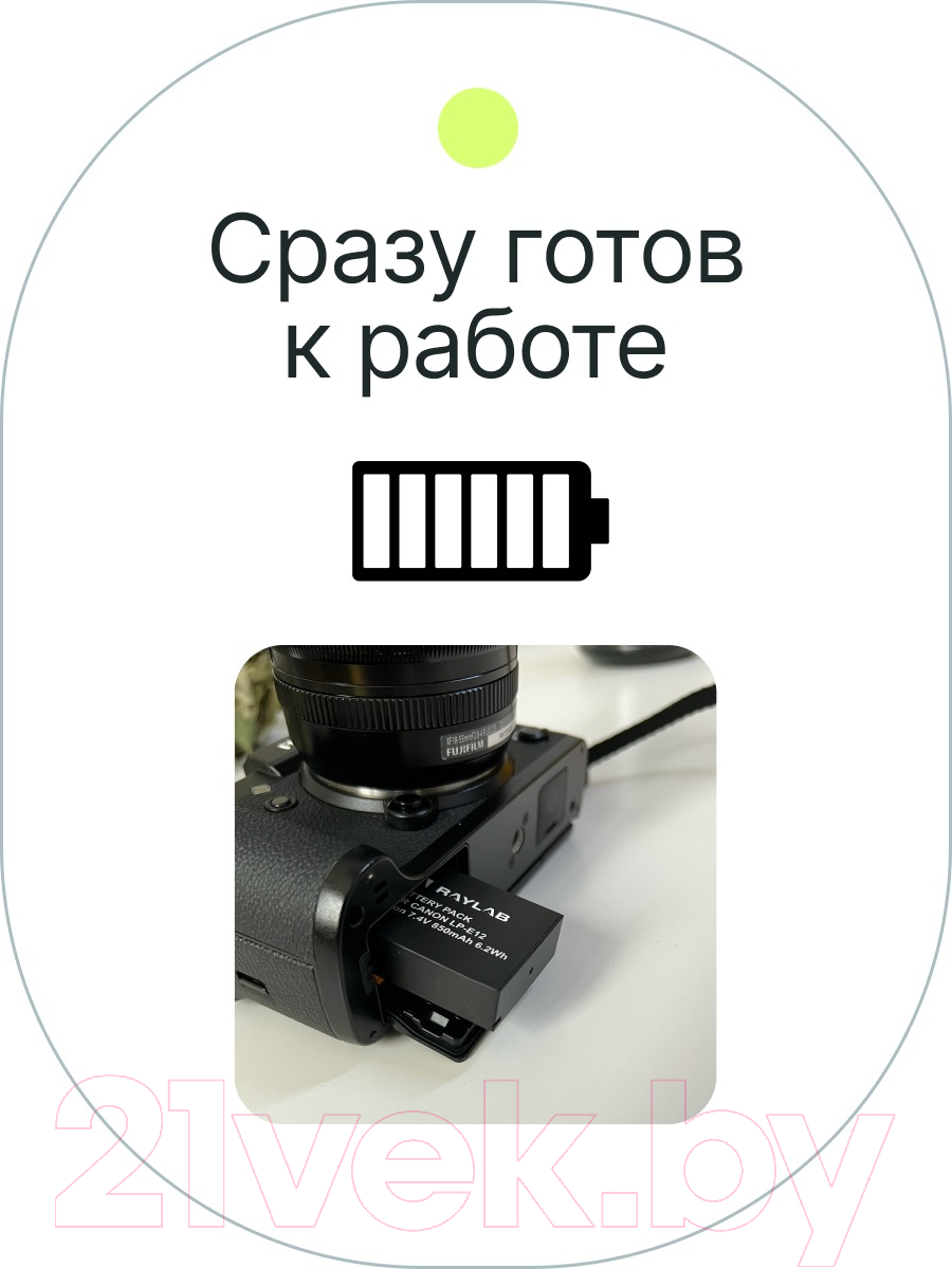 Аккумулятор для камеры RayLab RL-LPE6