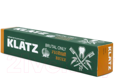 Подарочный набор Klatz Brutal Only Зубная паста 6x75мл+Стакан для виски 2шт