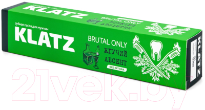 Подарочный набор Klatz Brutal Only Зубная паста 6x75мл+Стакан для виски 2шт