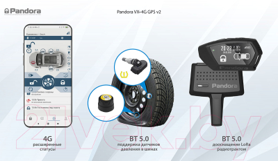 Автосигнализация Pandora VX-4G GPS v2