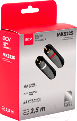 Межблочный кабель для автоакустики ACV Silver MKS225 (2.5м)