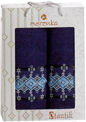 Набор полотенец Merzuka Otantic 50x90/70x140 / 10681 (синий)