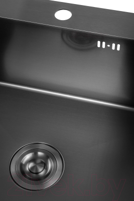 Мойка кухонная Saniteco 6050 Nano (с сифоном, дозатором и коландером)