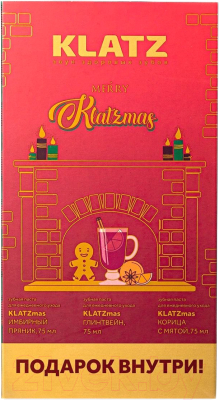 Подарочный набор Klatz Паста KLATZmas Глинтвейн+Корица с мятой+Имбирный пряник+Свеча (4x75мл)
