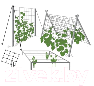 Сетка садовая Interlok Шпалерная (2x5м)