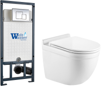 

Унитаз подвесной с инсталляцией WeltWasser, Marberg 507 + Heimbach 004 GL-WT + Mar 507 SE